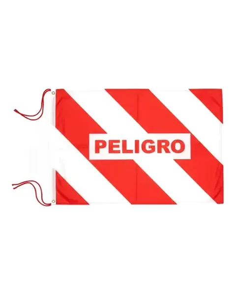Bandera cebrada de peligro 50 × 70 cm Diforza