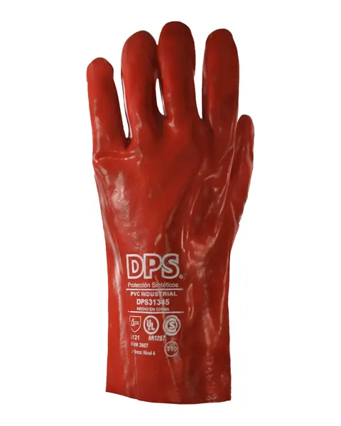 Guante de PVC rojo De Pascale (30, 35 y 40 cm)