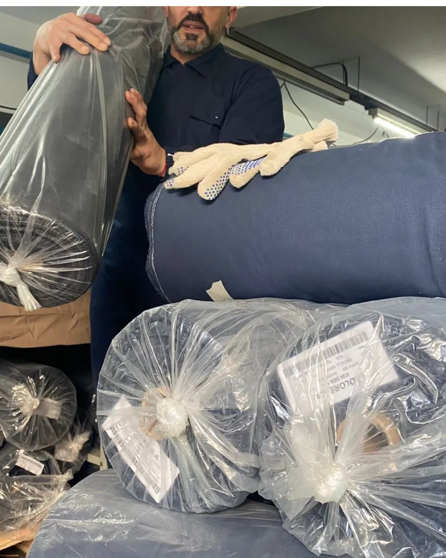 Rollos de tela para fabricar ropa de trabajo
